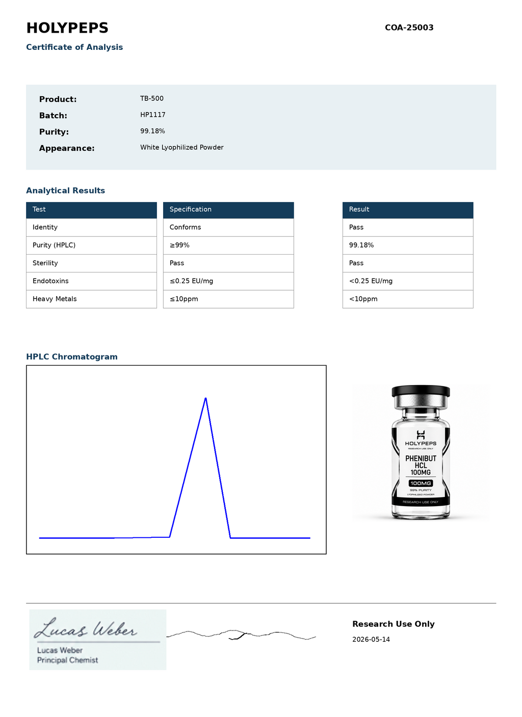 TB-500 100MG - Rapid Recovery Enhancement